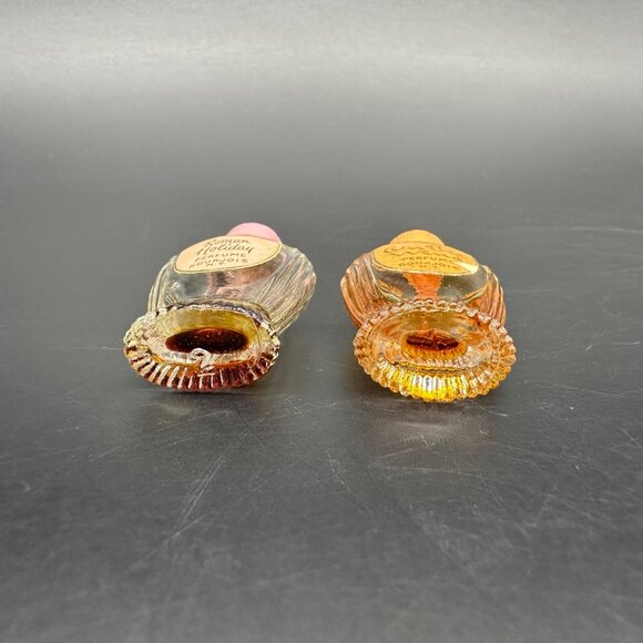 Vintage Bourjois Perfume Bottles Roman Holiday On The Wind Miniatures Glass 30s - Picture 7 of 11